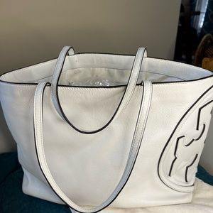 Tory Burch East West Tote-White